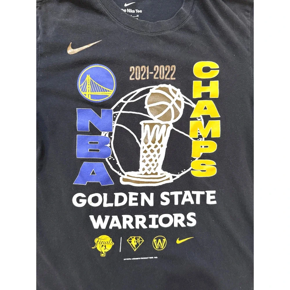 NIke Golden State‎ Warriors TShirt Mens Small NBA Basketball 2021-2022 Champs